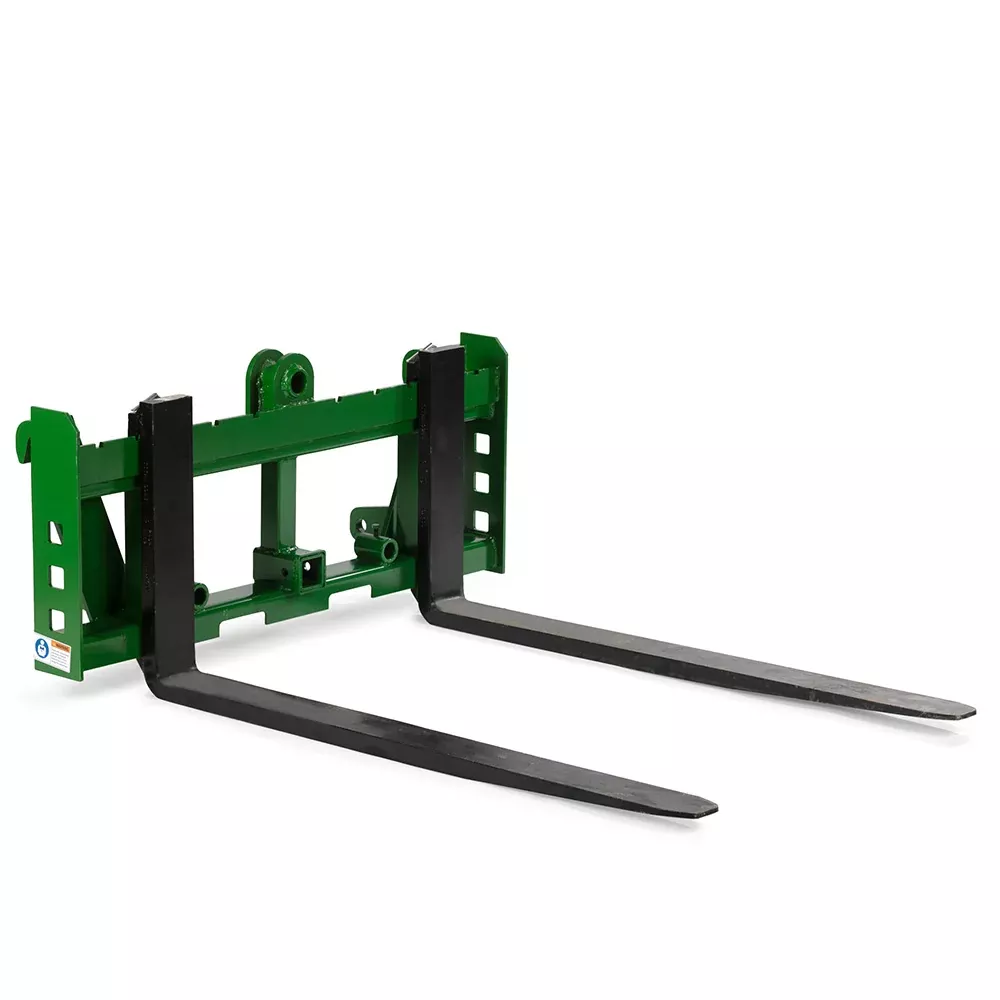 Economy Series Pallet Fork Frame Attachment, Fits John Deere Global Euro