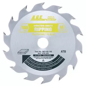 MD160-140 Carbide Tipped Saw Blade for Festool and Other Track Saw Machines