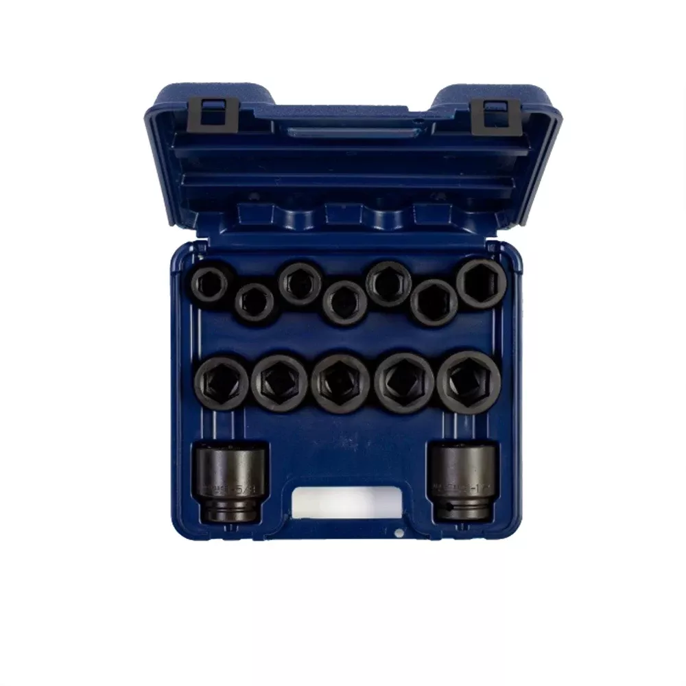 Wright Tool 3/4" Dr 6 Pt Standard Impact Blow Mold Socket Set 14 Pc 610MC