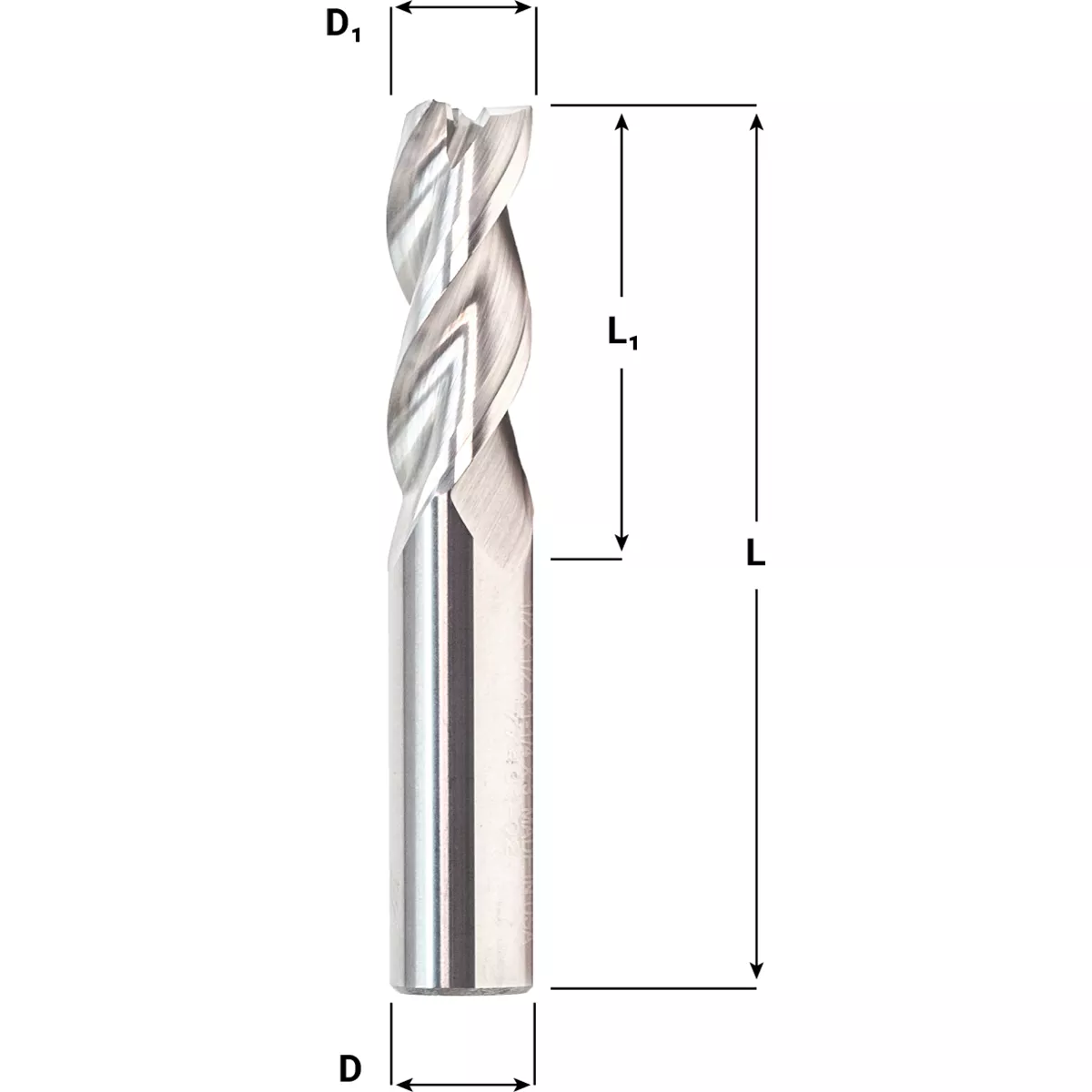 X1025 – Solid Carbide 3-Flute End Mills for Non-Ferrous Materials – Alumigator